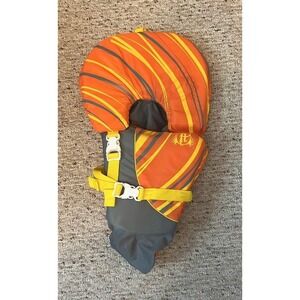 Full Throttle Infant Life‎ Vest Orange Gray Yellow USCG Near Shore Buoyant Vest
